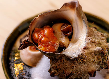 栄螺壺焼き